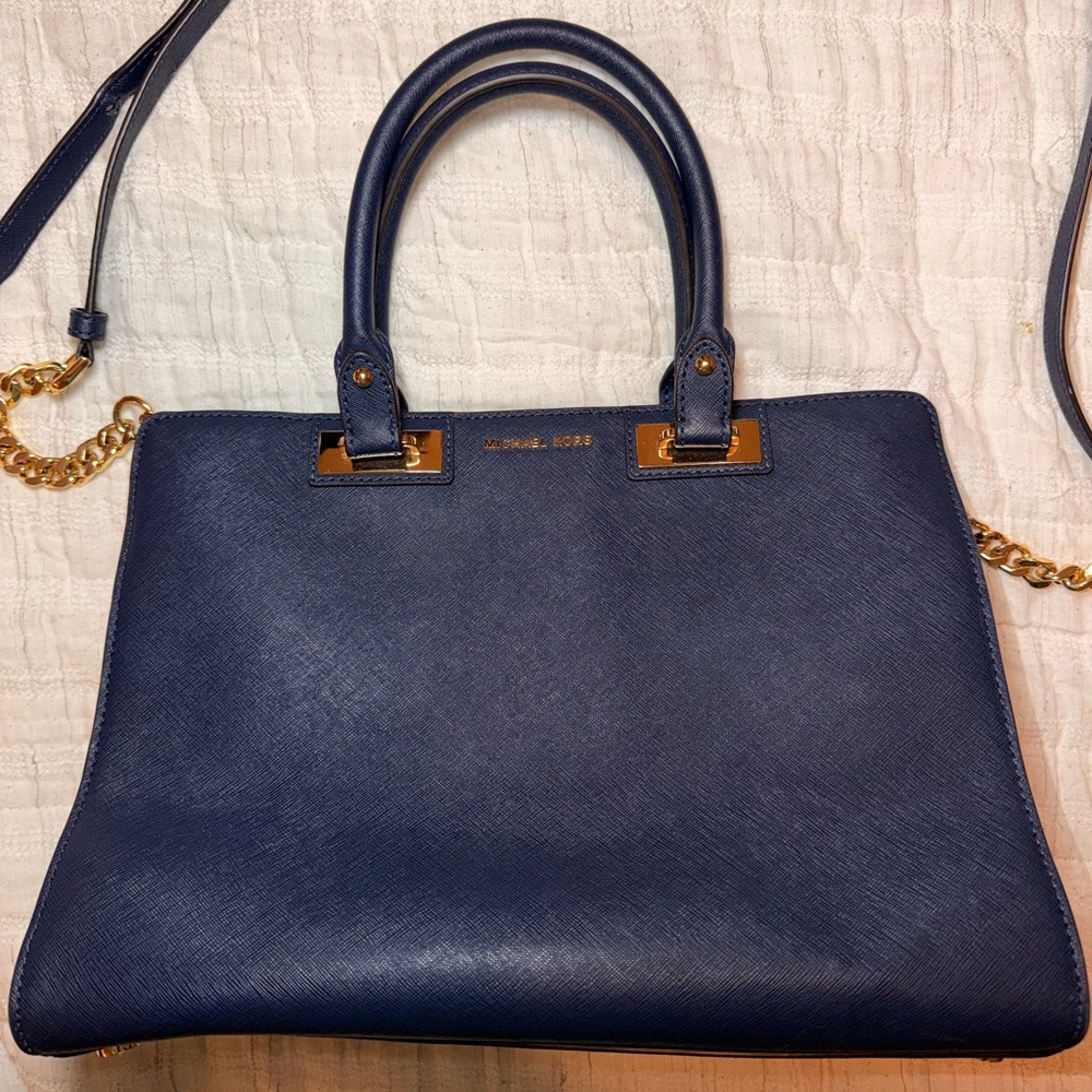 Michael Kors Navy blue satchel